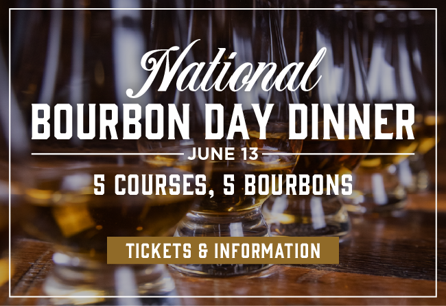 Learn more and buy tickets to the National Bourbon Day Dinner on June 13.